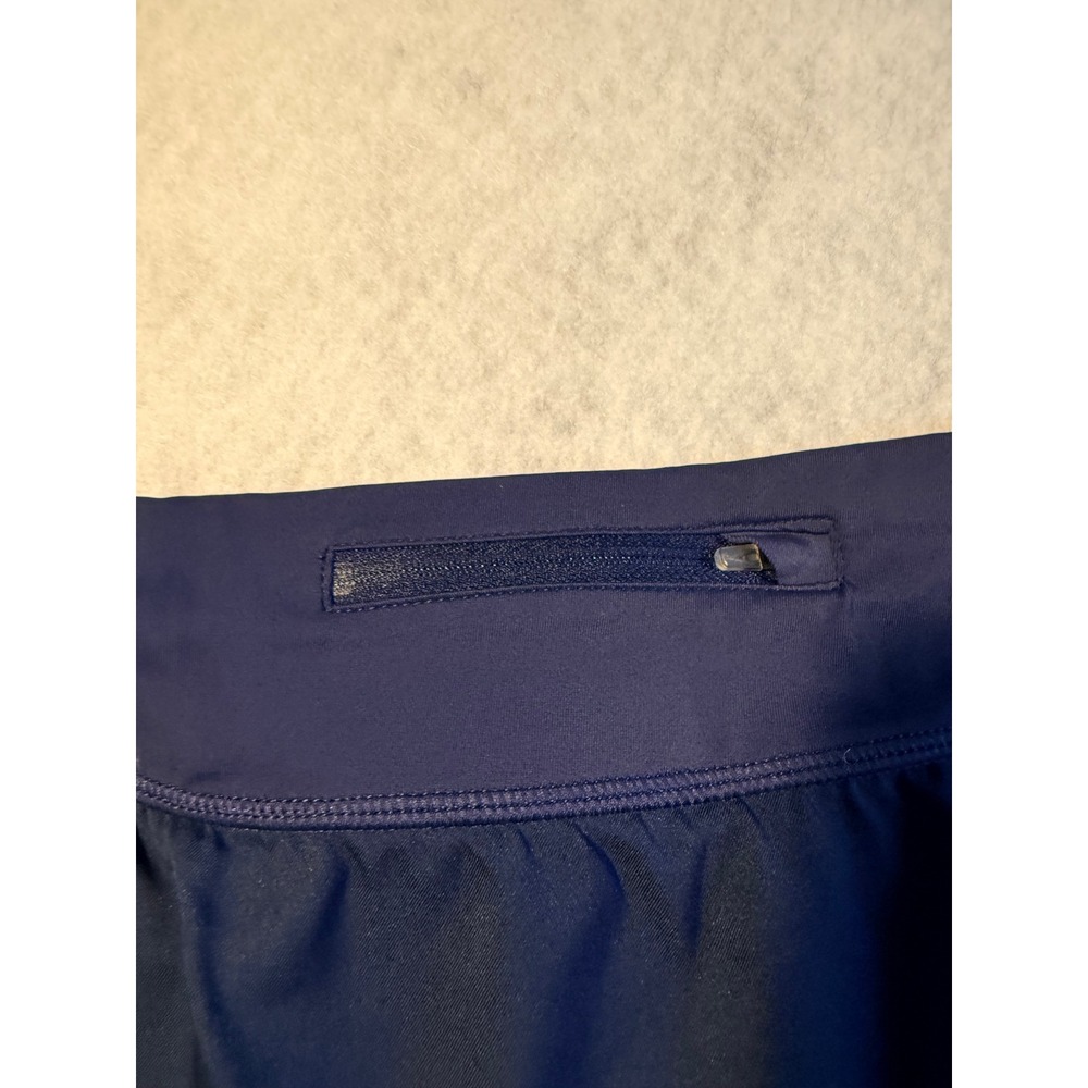 Nike Womens Navy Blue Athletic Tennis Golf Running Skort Size XL Zipper Pocket - Picture 3 of 7